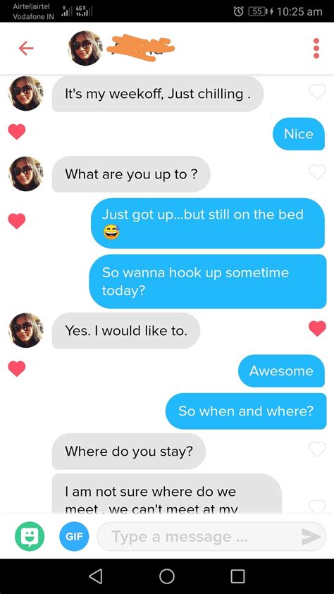 what does hook up mean on tinder